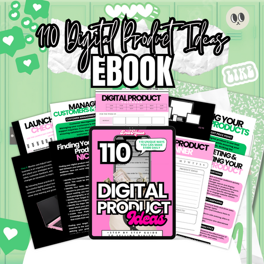 110 Digital Product Ideas